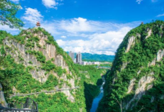 中国黔江城市大峡谷景点图片