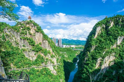 中国黔江城市大峡谷