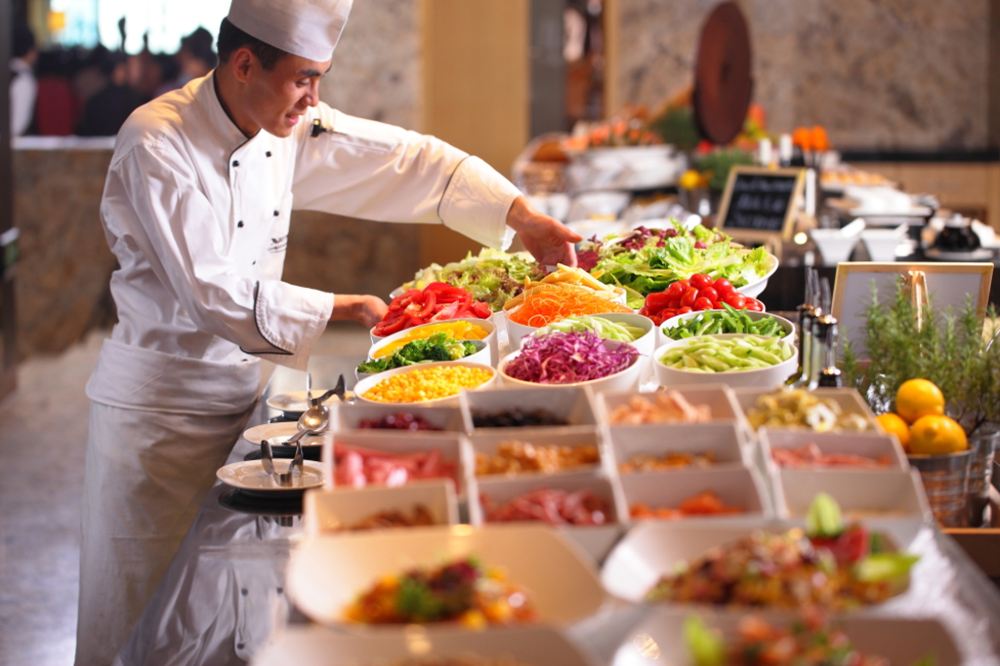 高端美食广州正佳广场万豪酒店citybistro都会尚膳餐厅自助餐