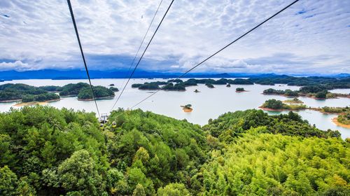 杭州千島湖景區一日遊登梅峰島天嶼島登高俯瞰千島湖景觀純玩升級遊艇