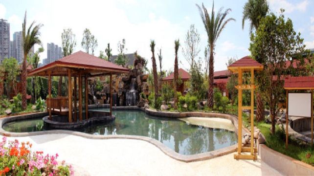 昆明呈贡丽水云泉温泉室外温泉桑拿20小时内用餐套票