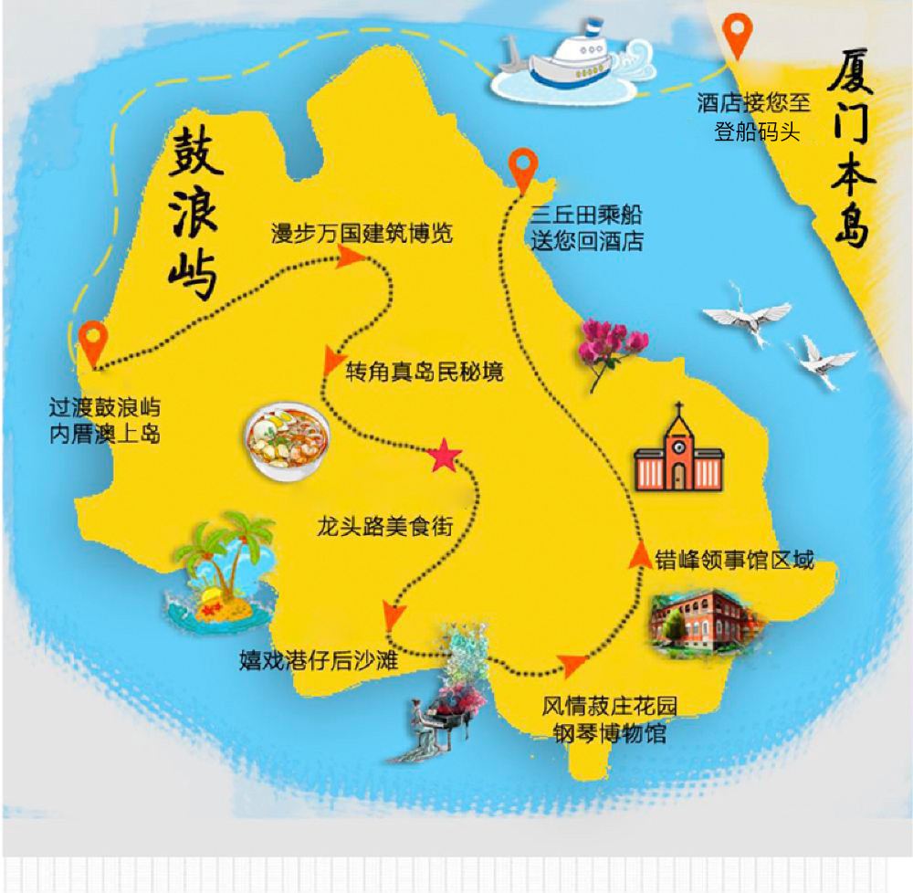 携程优选鼓浪屿 菽庄花园 万国建筑 12人小团一日游【日光岩 含午餐