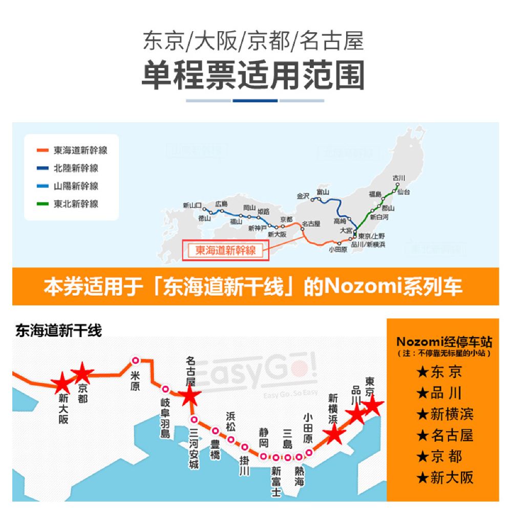 大阪 东京 京都 名古屋出发大阪 东京2小时新干线希望号nozomi指定席票券线路推荐 携程玩乐