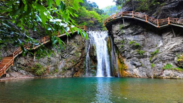柞水九天山景区一日游九天山美因水而秀九天山高以仙出名