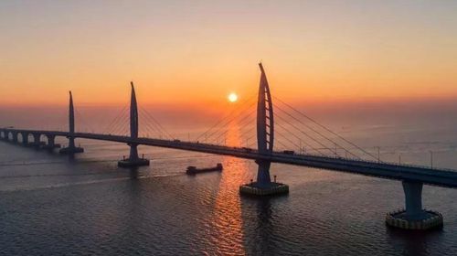 大桥空中游,直观港珠澳大桥,珠海九洲港机场乘