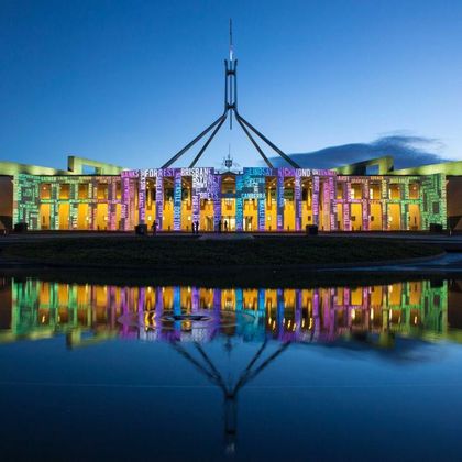澳大利亚堪培拉国会大厦+科金顿绿色花园+澳大利亚一日游