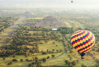 墨西哥太阳金字塔一日游【热气球特色体验】【乘坐热气球俯瞰雄伟的特奥蒂瓦坎金字塔】