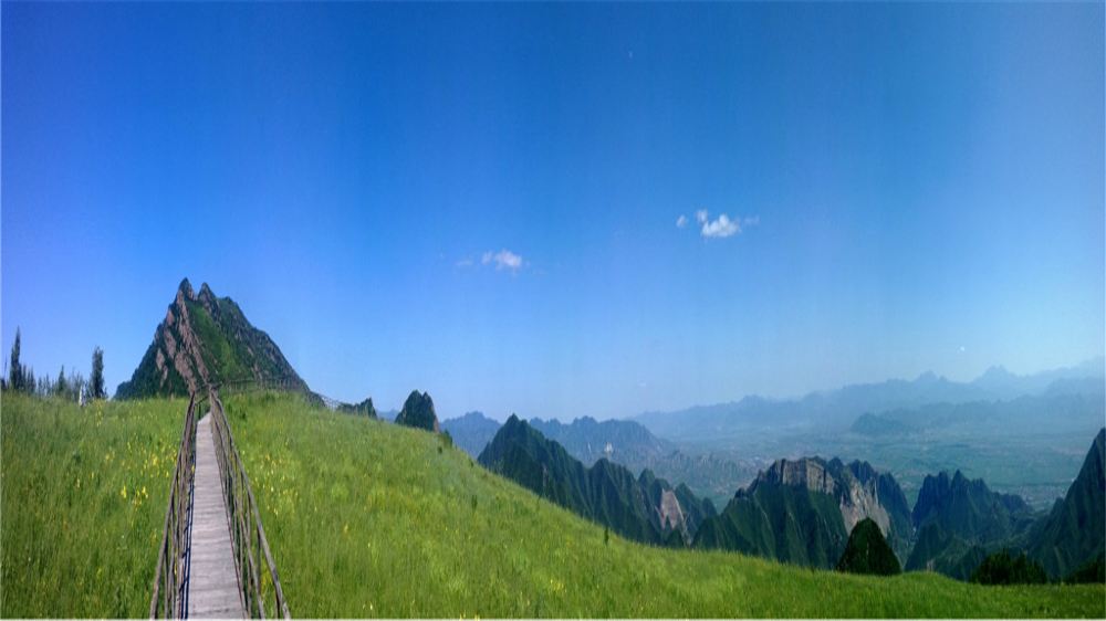 张家口黄龙山庄+云中草原风景区一日游【空中