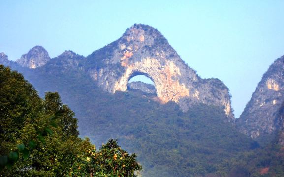漓江精华游 银子岩 月亮山一日游【兴坪九马竹筏/兴坪游船 桂林阳朔
