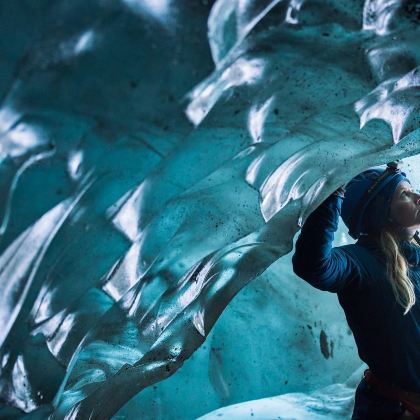 冰岛斯卡夫塔冰川徒步半日游|专业冰川向导|可选花少5同款冰洞