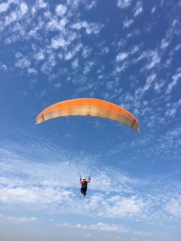 浙江海宁大尖山滑翔伞体验大尖山滑翔基地俱乐部赠送全程专业视频摄像