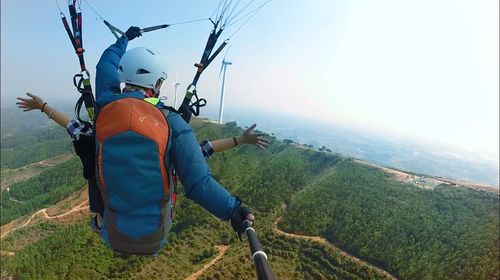 南宁六景霞义山滑翔伞基地滑翔伞飞行体验赠送全程专业视频摄像专业