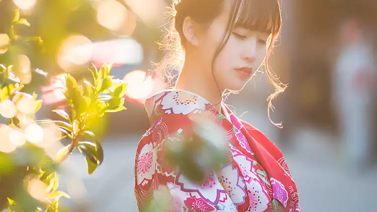 成为日漫女主漫步大阪城公园麺菓装和服浴衣体验