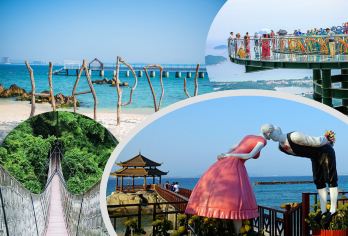 三亚蜈支洲岛+森林公园一日游【2-8人小团上门接送含门票】【AAAAA景区-蜈支洲，零污染的海水清澈见底，体验与大海同步呼吸；】