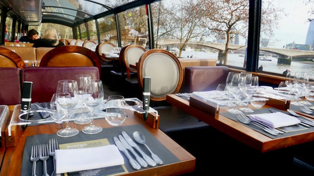 新春特惠限时七折伦敦巴士观景餐厅bustronome全景观巴士餐厅免打印