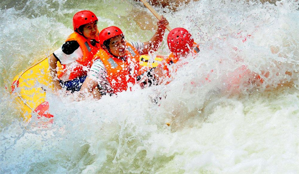 庐山风景名胜区三叠泉漂流一日游冰川冰爽冲浪漂丛林浪遏飞舟一路爽一