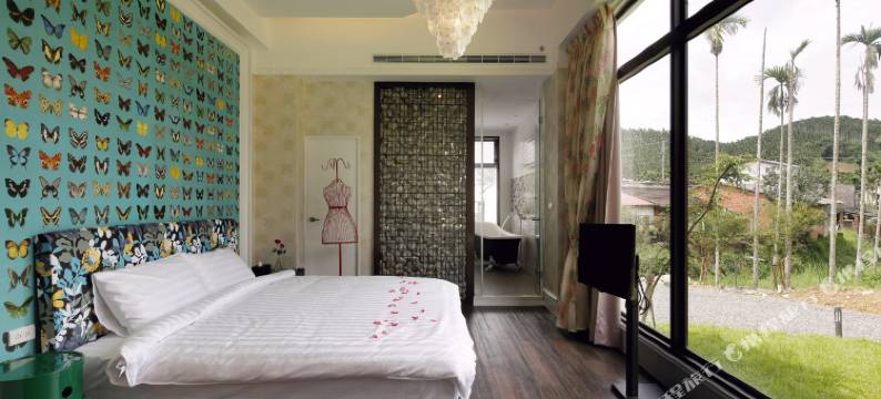 南投日月潭爱黏在一起设计师民宿图片