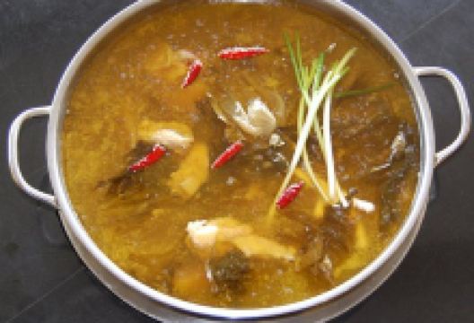 农家酸菜土鸡美食图片