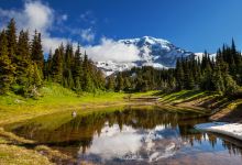 彭德尔顿旅游图片-美国西雅图雷尼尔山+高山湖水+原始森林+活火山一日游