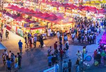 列治文夜市购物图片