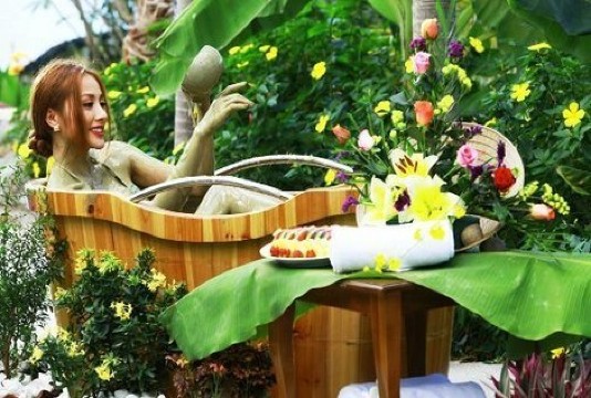 芽庄泥浴富含氯化钠硅酸盐等矿物质,泥浆采自100多米的地下