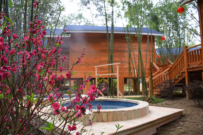 清远英德洞天仙境御竹轩汤泉别墅1晚 无限次温泉体验 入住期间无限次