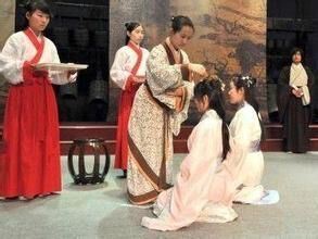 古代及笄礼的发型,及笄礼发型,古代及笄发型怎么扎_大山谷图库