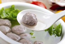 汕头美食图片-手拍牛肉丸