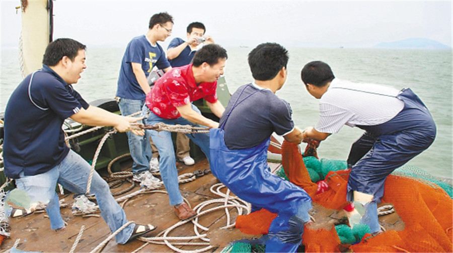 石塘出海捕鱼