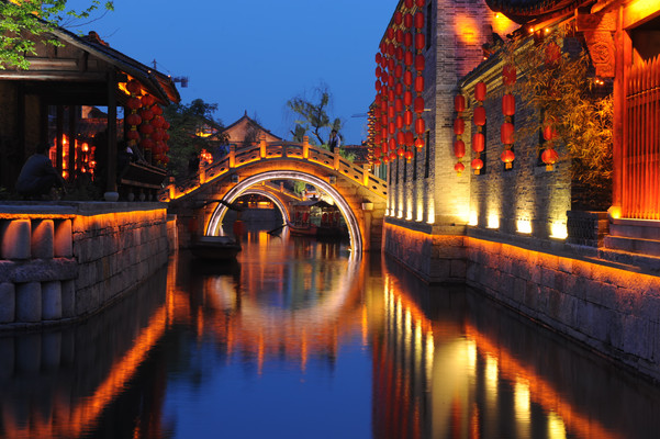 台儿庄古城,夜醉美